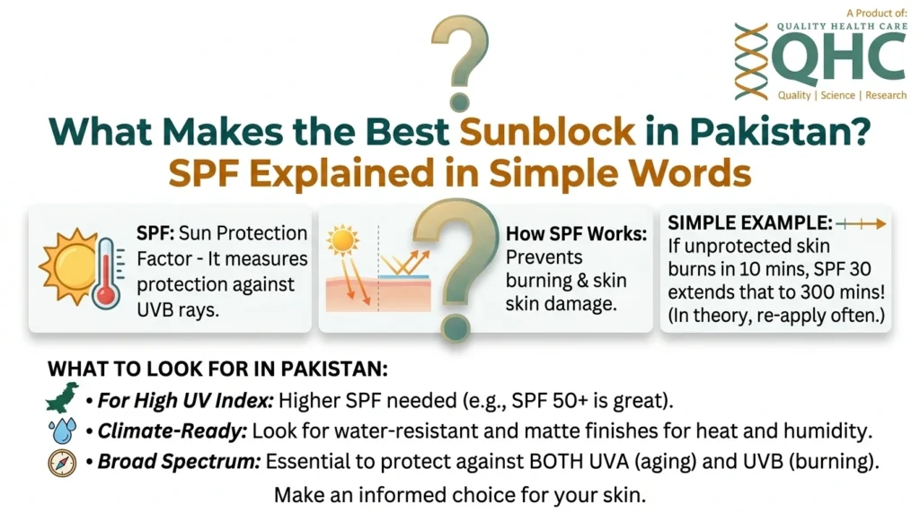 what makes sunblock best and spf explain