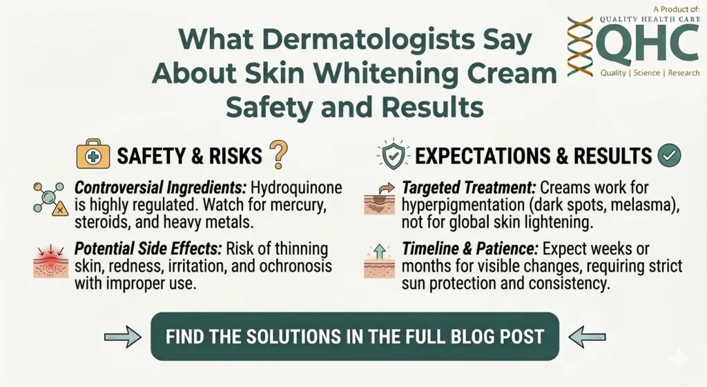 What Dermatologists Say About Skin Whitening Cream Safety and Results